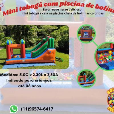 Tobogã - Mini Tobogã com Piscina de Bolinhas